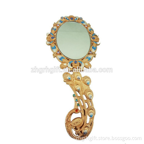 New Product Egypt Style Antique Hand Held Mirror Small Convex Mirror